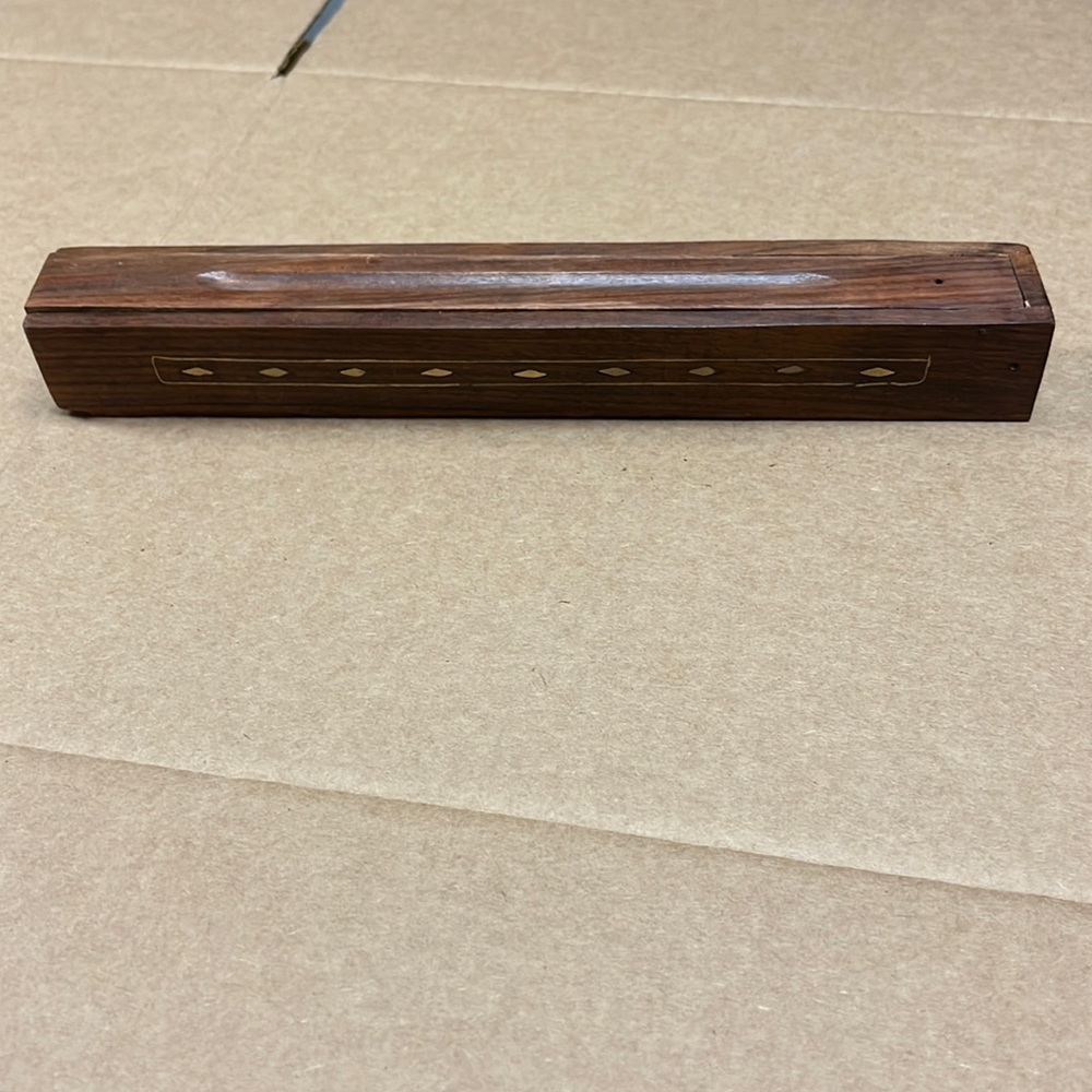 Wooden incense holder